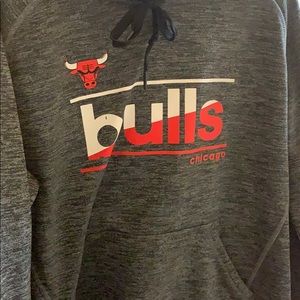 Gray bulls hoodie too small worn once